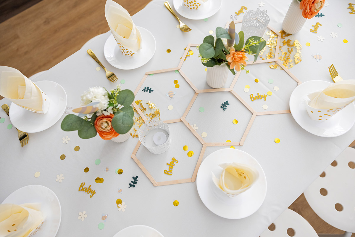 Tischdekoration Babyparty