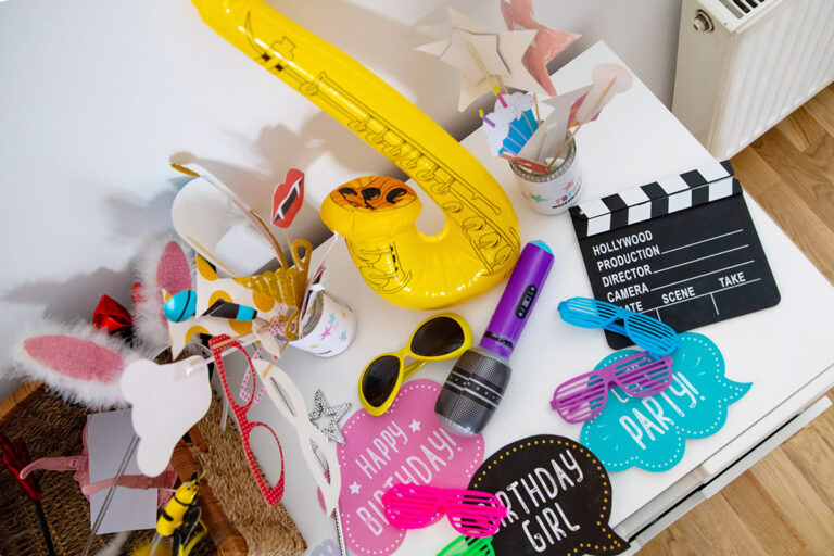 bunte Accessoires Fotoparty
