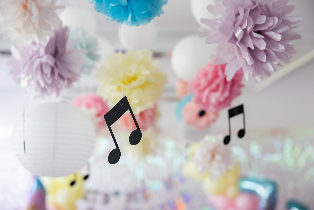 Pompom und Noten