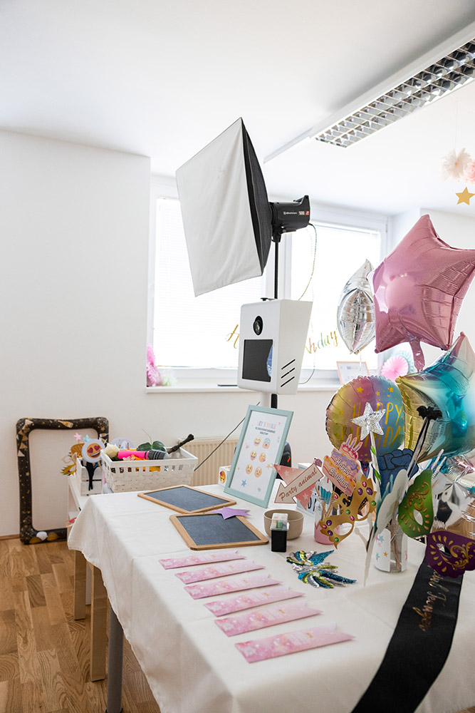 Fotobox mit accessoires