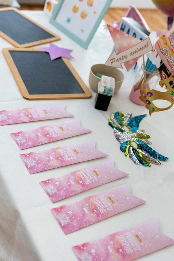 Fototüten für Fotostreifen in Rosa